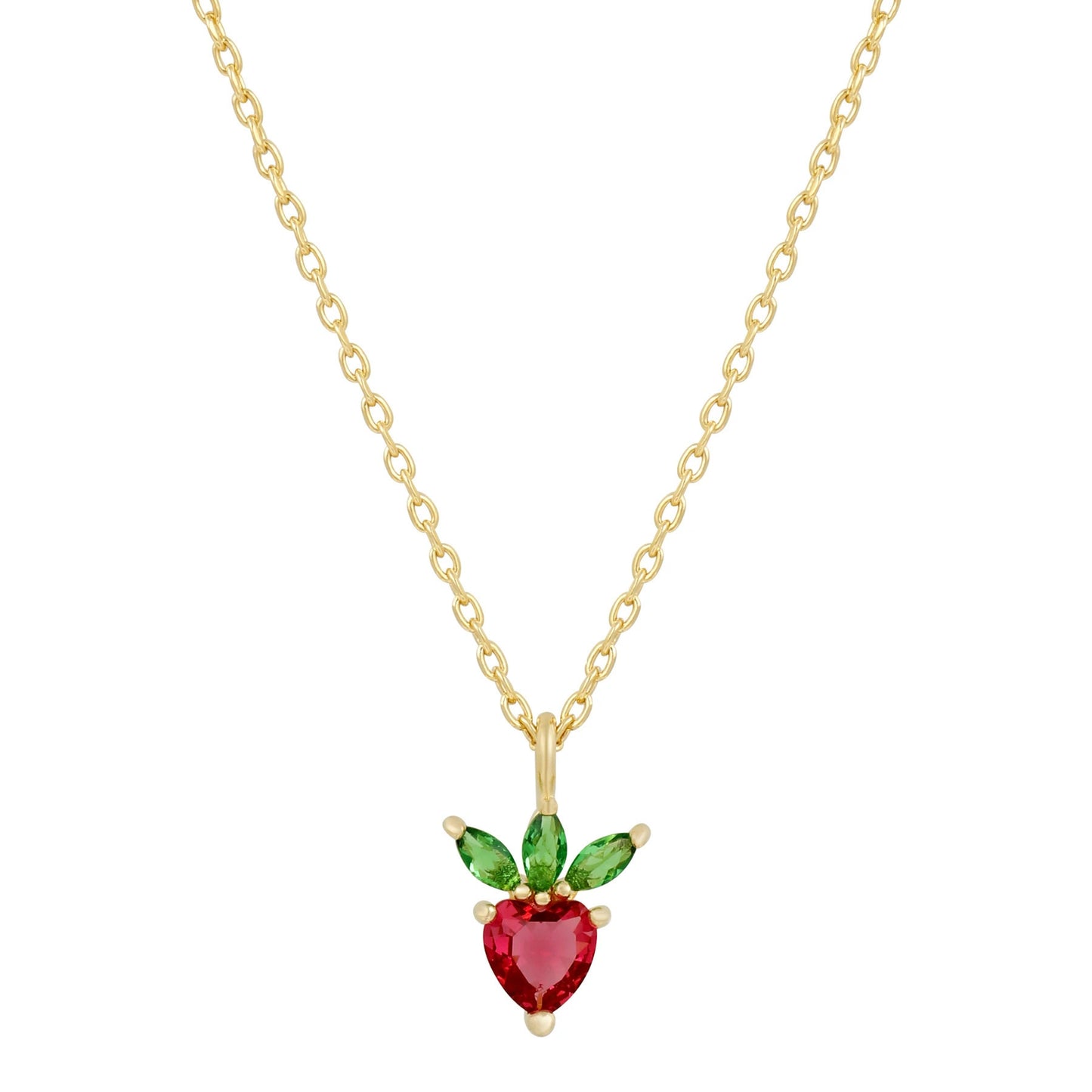 Color Zirconium Fruit Hot Cherry Peach Necklaces