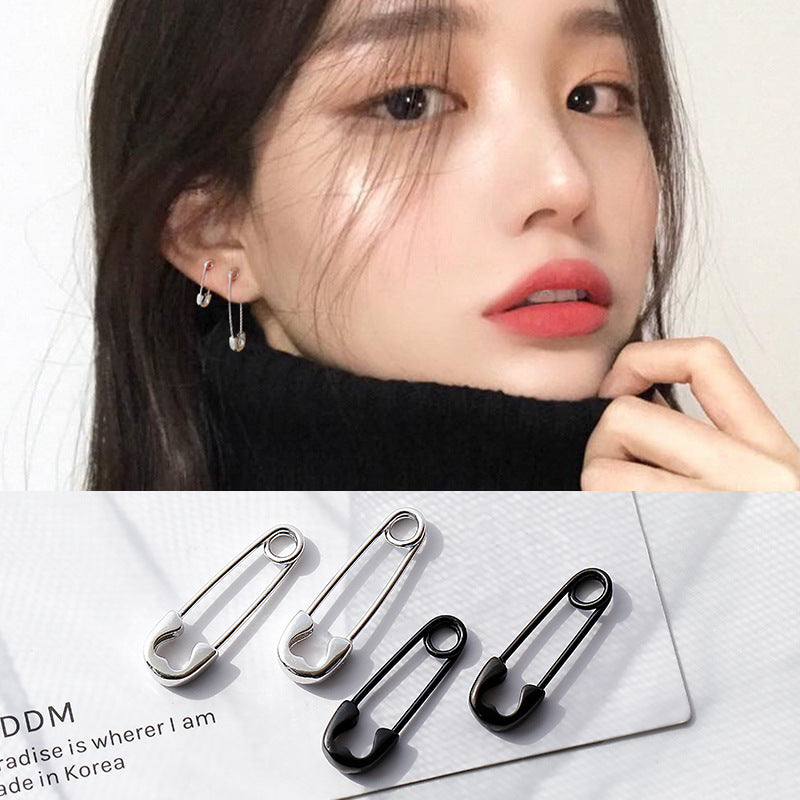 Women's Sier Needle Ear Clip Simple Cold Style Unique Hipster Small Earrings