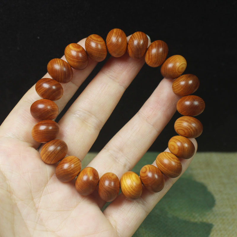 Men's Material Cypress Beads Red Oil Older Made Bracelets