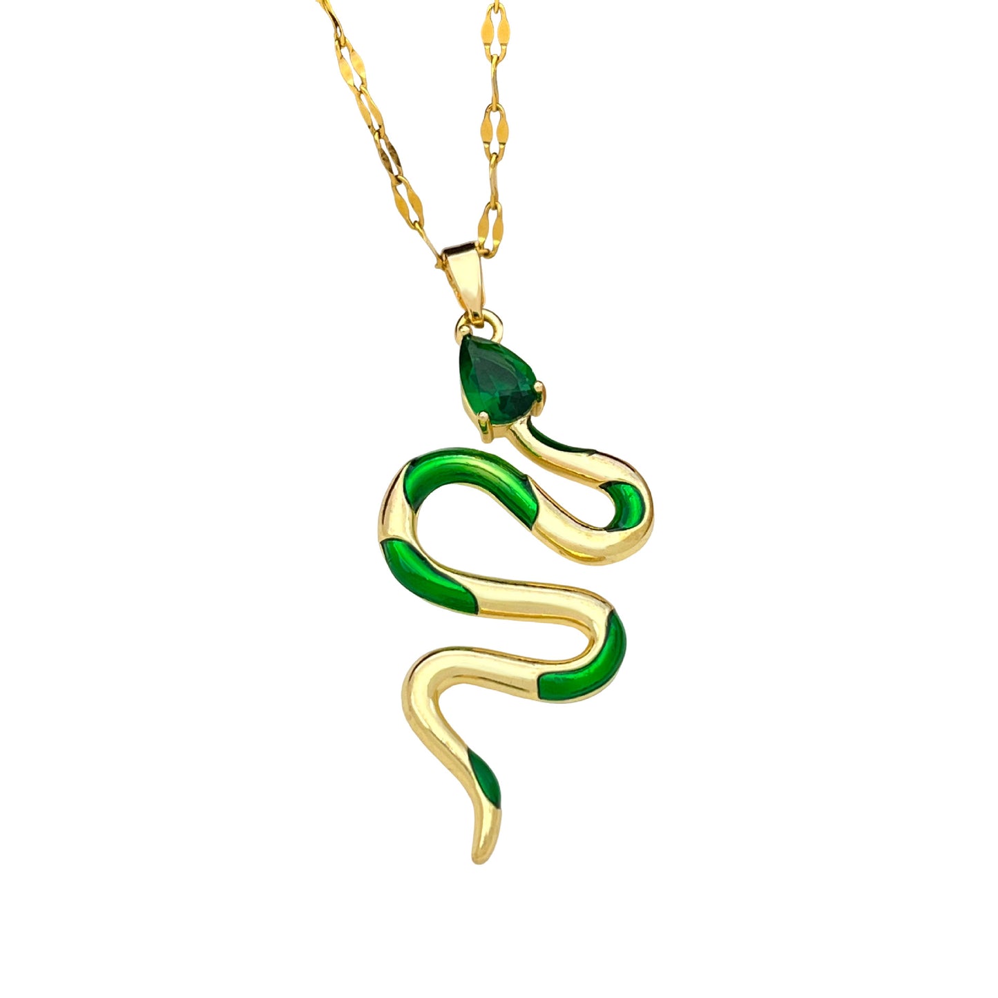 Snake-shaped Copper Female Fashion Personalized Minority Necklaces