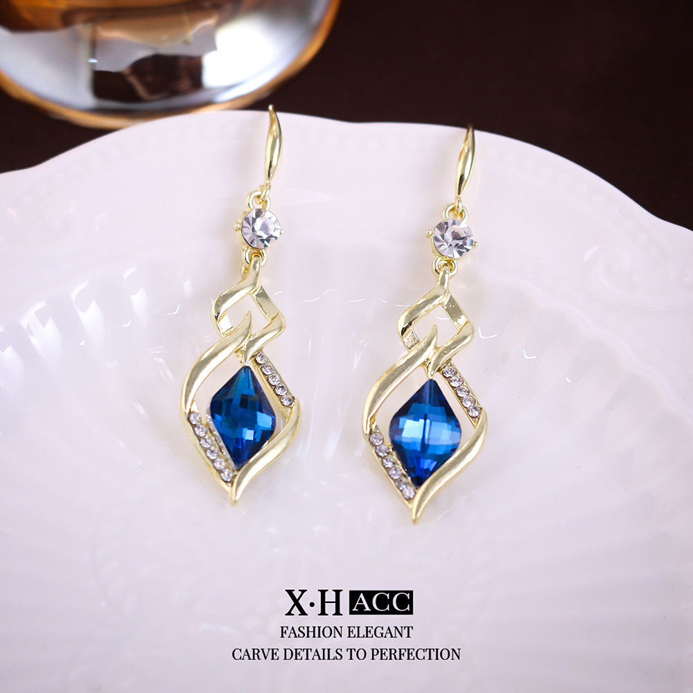 Elegant Zircon Butterfly Tassel Gentle Stylish Personality Stud Earrings