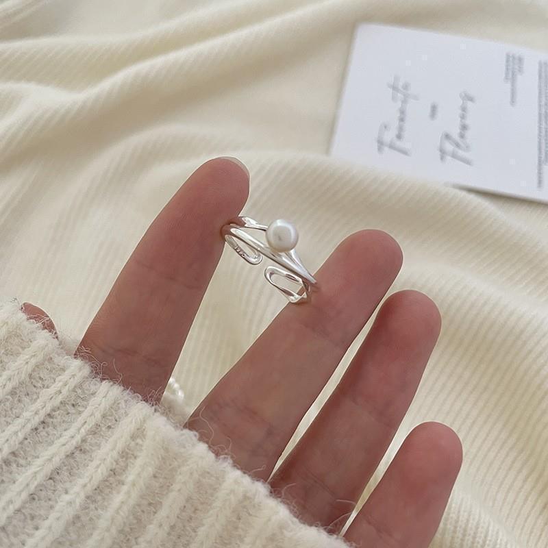 Women's Sier Simple Light Luxury High-grade Index Finger Open Rings