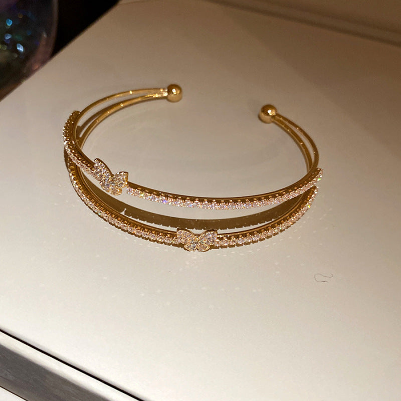 Women's Oval Leaf Small Fresh Gentle Temperament Light Luxury High Sense Bracelet