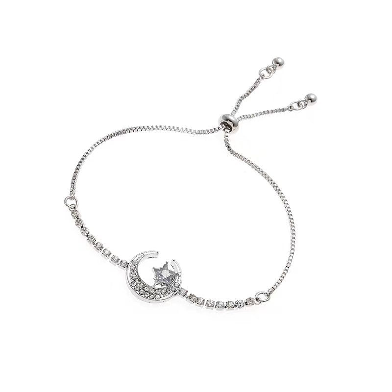 Women's Zircon Flower Korean Simple Design Personalized Bracelets