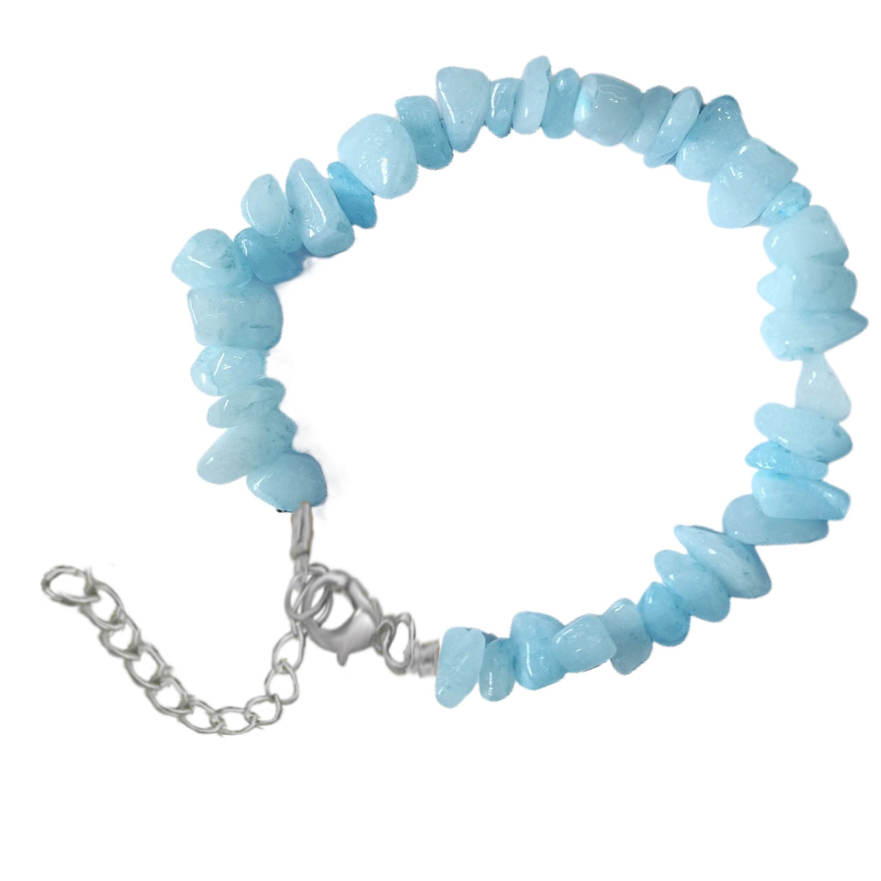 Natural Crystal Agate Gravel Irregular Stone Lobster Bracelet