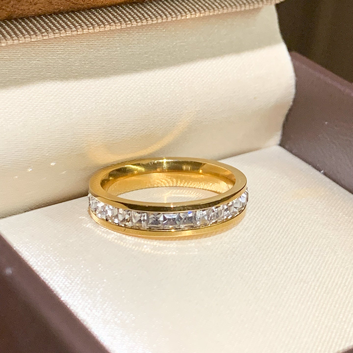 Female Light Luxury High Sense Little Finger Titanium Steel Design Ring