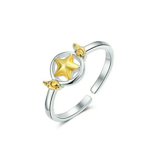 High-grade Star Stick Magic Card Tide Ring