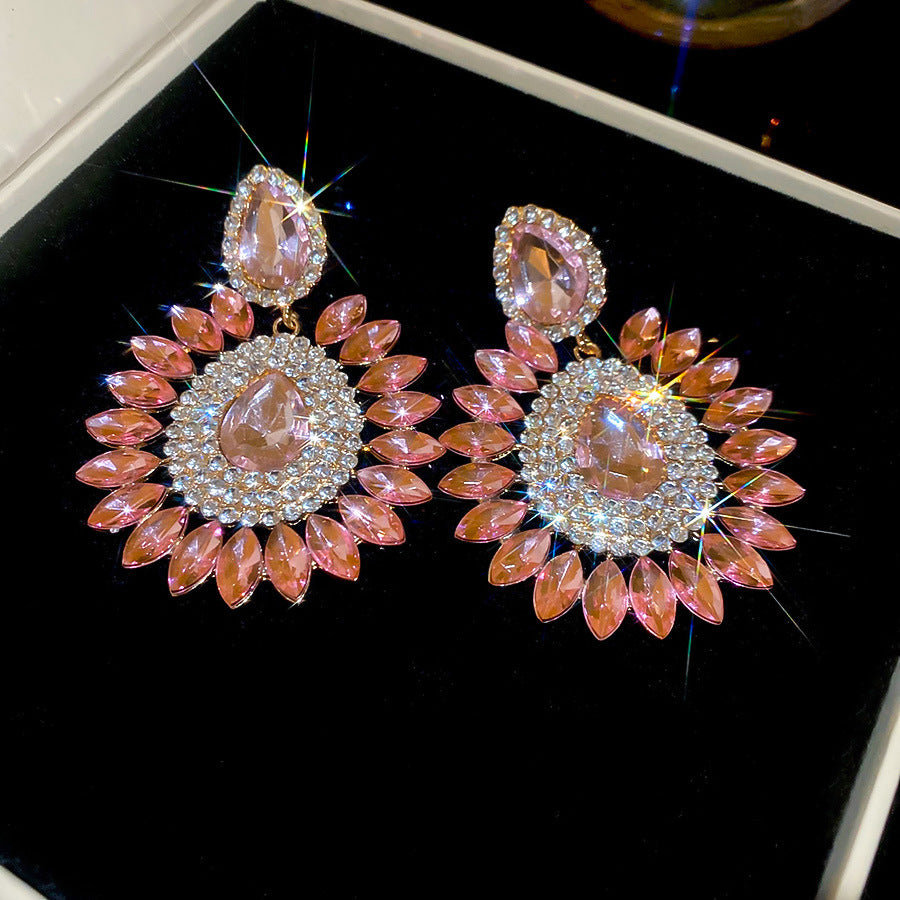 Women's Geometric Flowers Ear Light Luxury Minority Fashion Necklaces