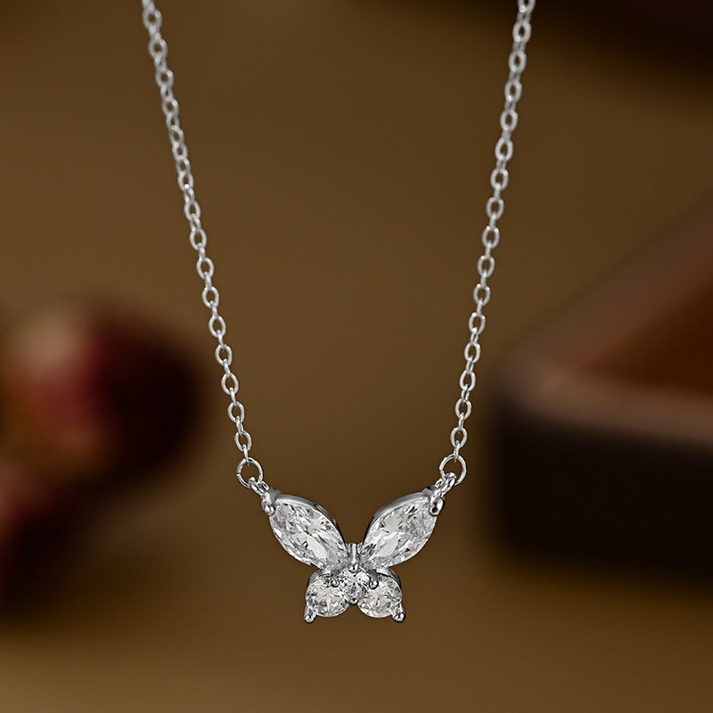 Zircon Temperament Clavicle Chain Female Niche Design Necklace