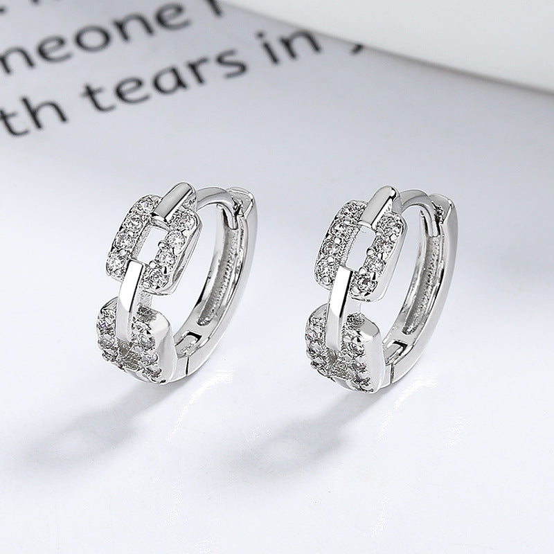 Women's Summer With Diamonds Trendy Simplicity Sleeping No Need To Take Ear Buckle