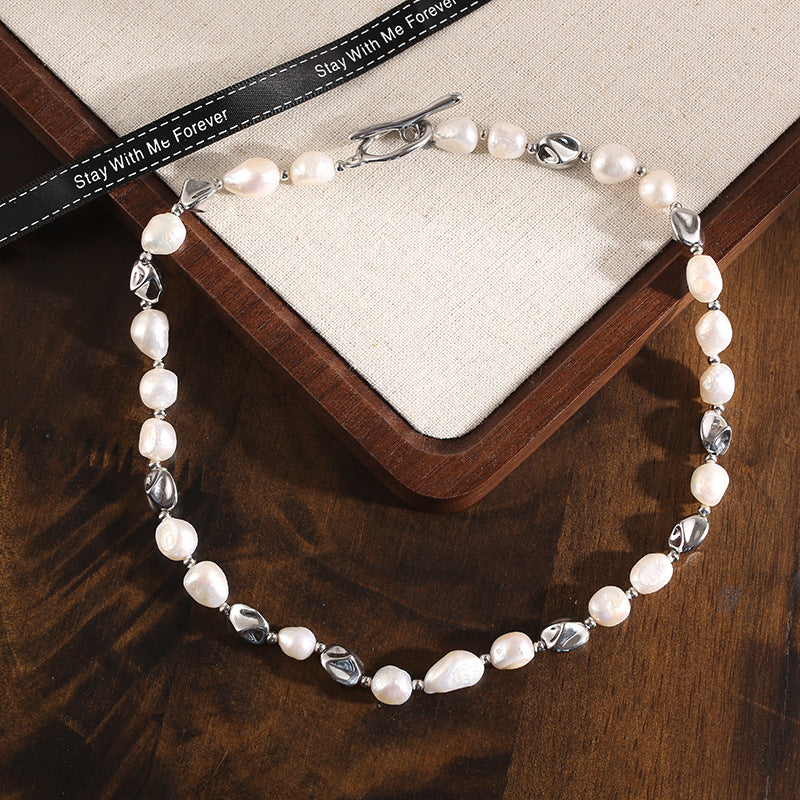 Freshwater Pearl Light Luxury Minority Sweater Chain High-grade Niche Necklace