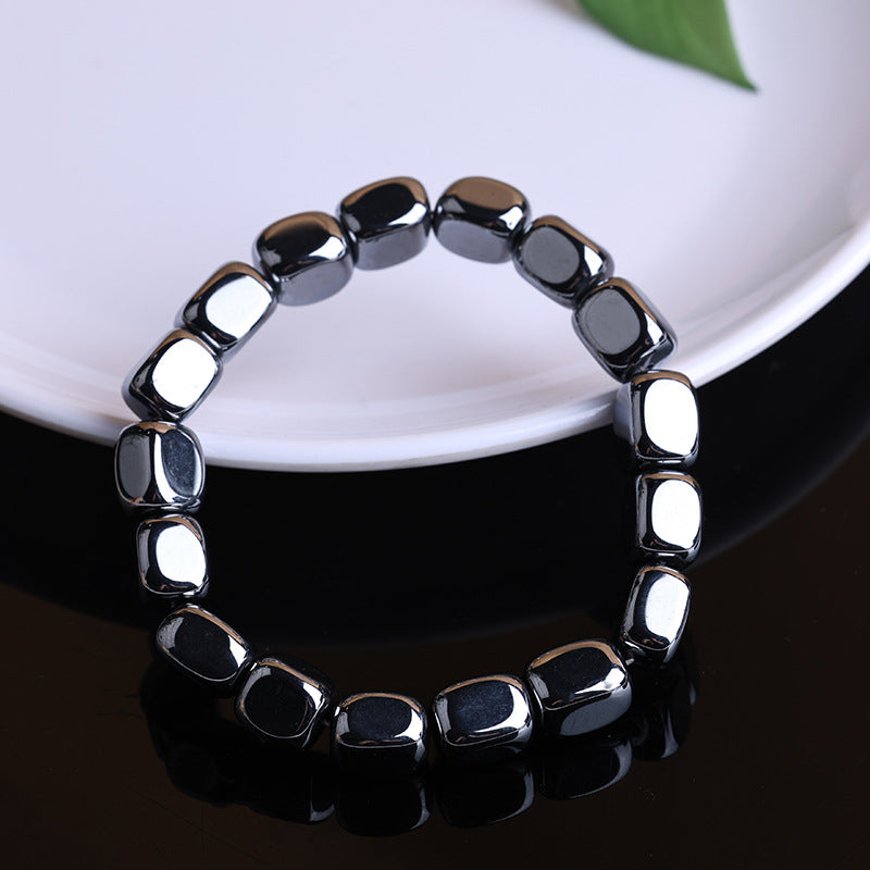 Women's & Men's Terahertz Crystalline Silicon Stone With Shape Bracelets