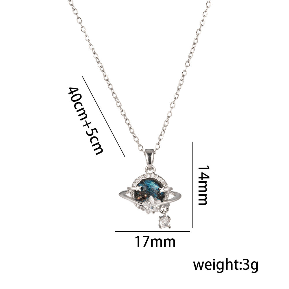 Sky Female Fashion Personality High Sense Clavicle Necklaces