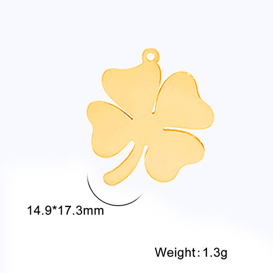 Hollow Tree Four-leaf Clover Plant Leaves Amulet Jewelry Pendants