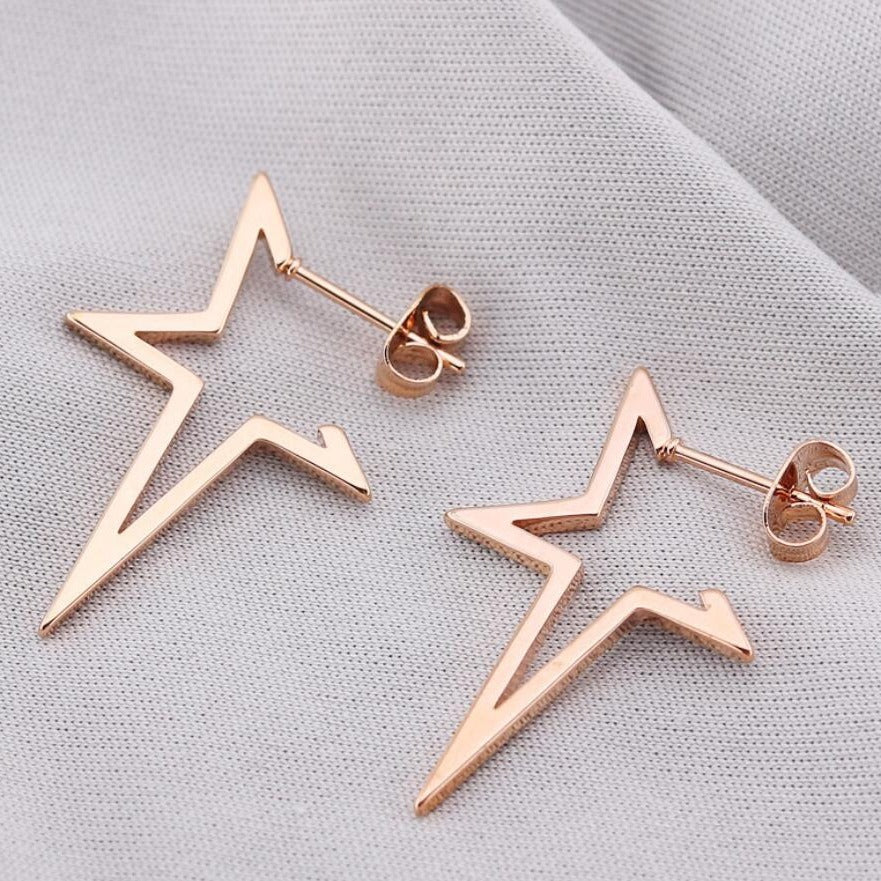 Women's Stainless Steel Retro Geometric Simple Fashion Earrings