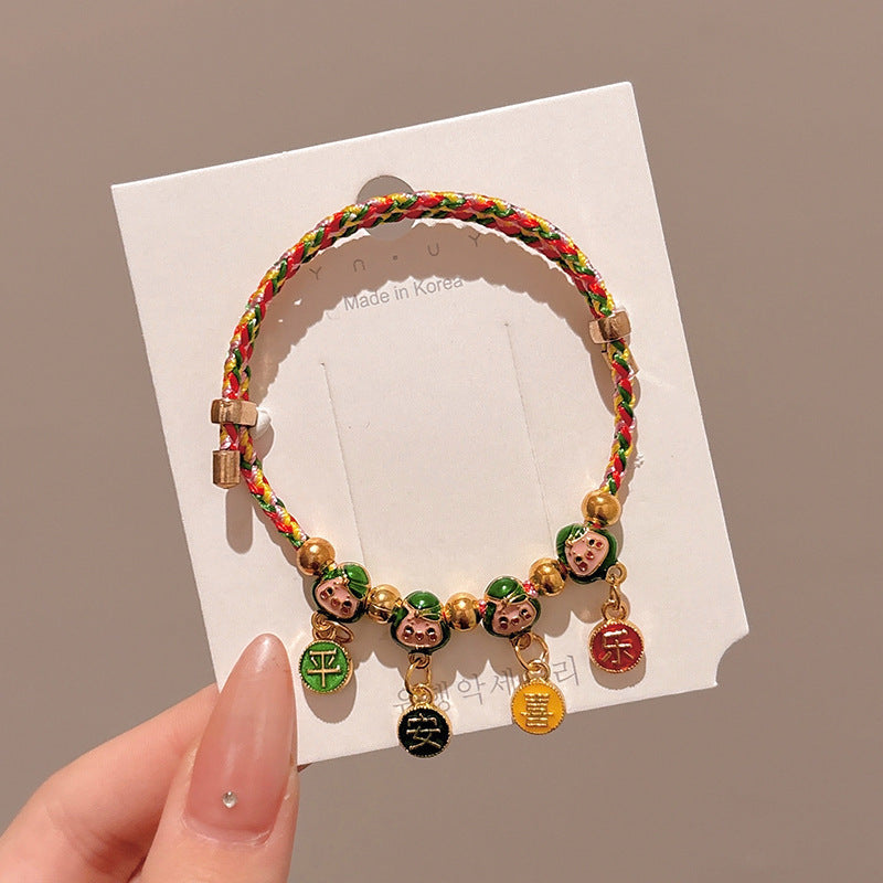 Boat Festival Carrying Strap Colorful Rope Wind Hand-woven Bracelet