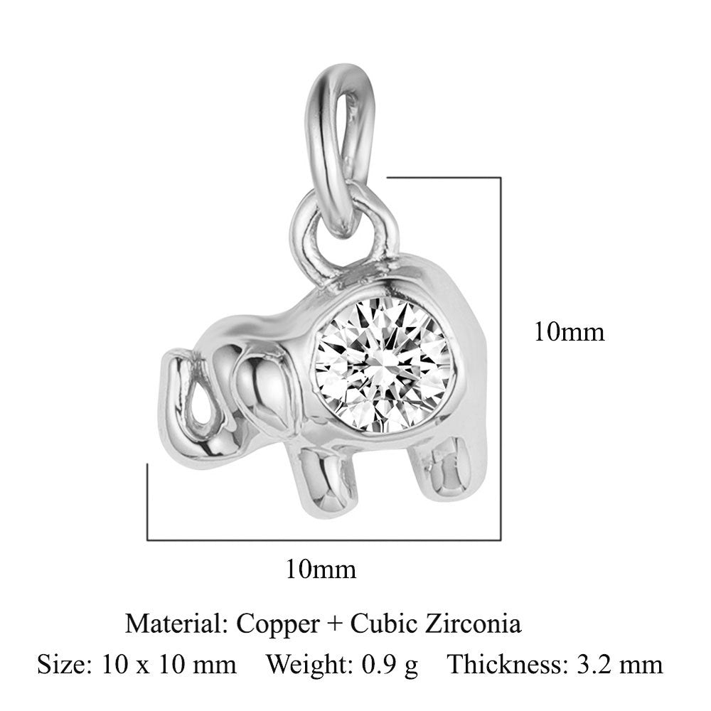 Elephant Eyes Copper Zircon Ornament Accessories Star Moon Pendants