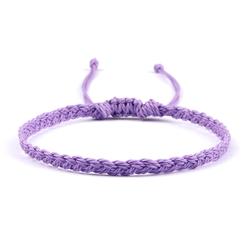 Creative Twist Weave Taiwanese Wax Handmade Hand Unisex Twin Bracelet