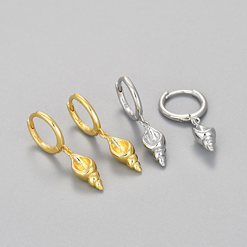 Women's Fashion Personalized Clips Conch Simple Ocean Element Rings