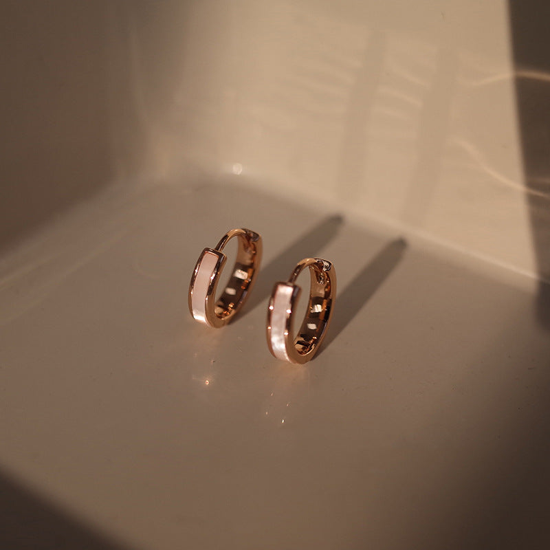 Pattern Enamel Clip Trendy Niche Design Ear Buckle