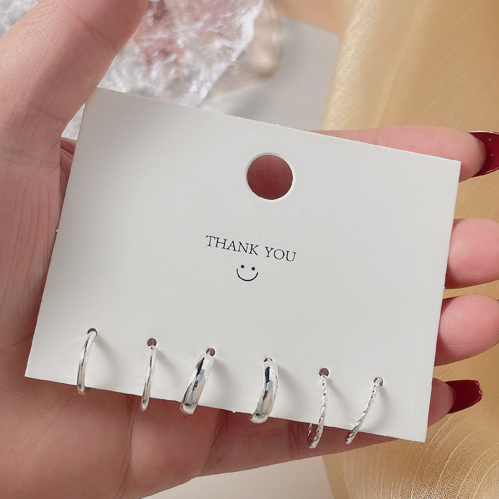 Elegant Pearl Niche Female Sier Pin Four Leaf Clover Stud Earrings