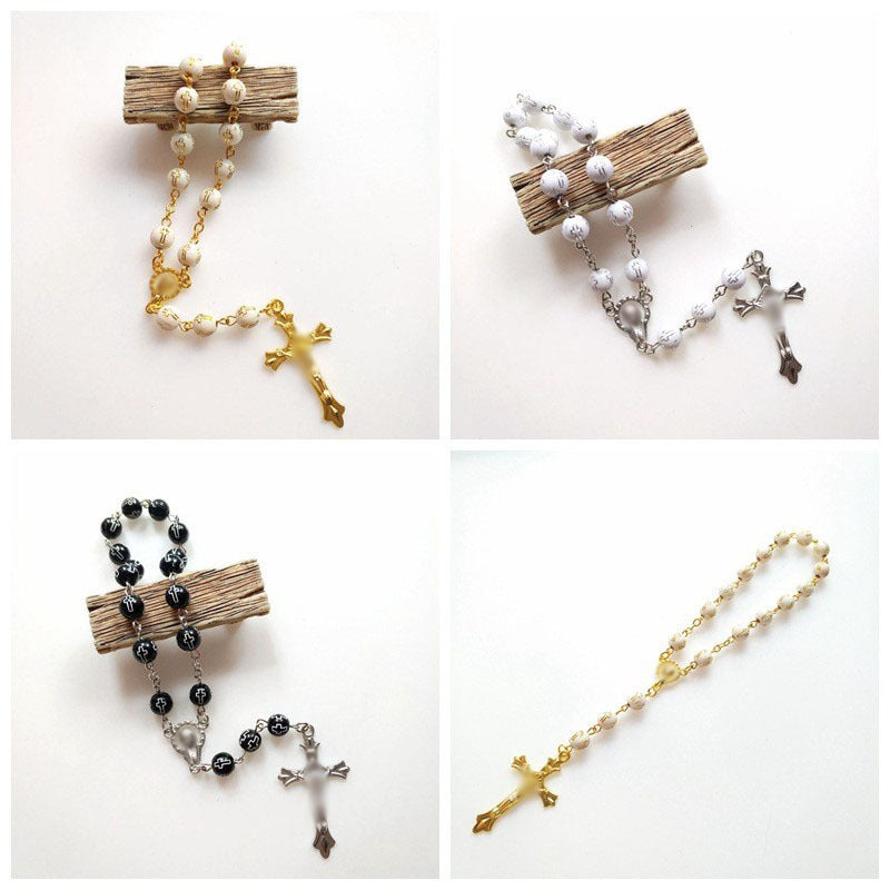 Personalized Tassel Car Interior Cross Beads Pendants