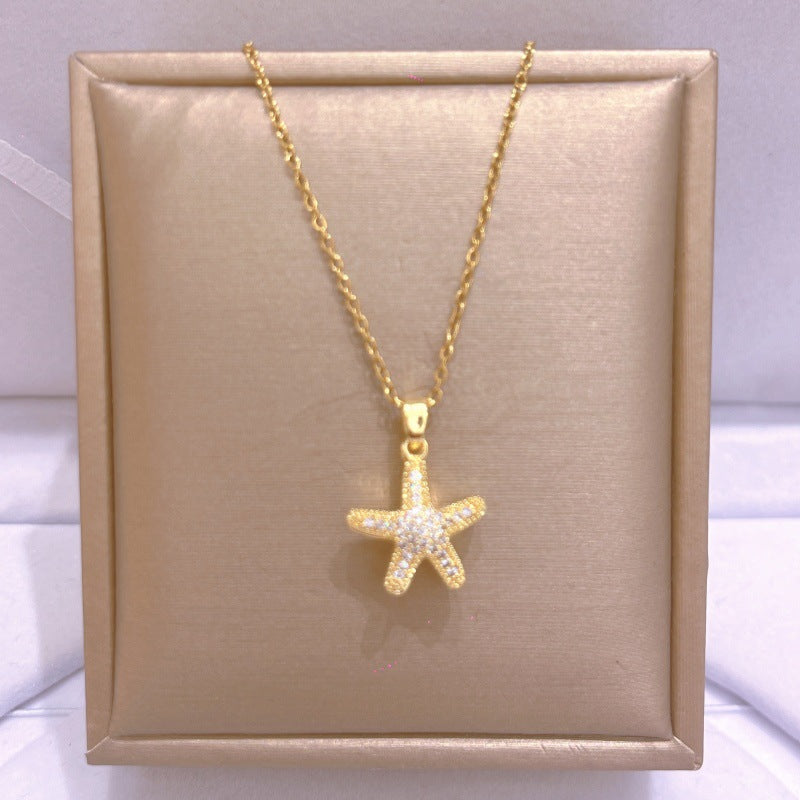 Women's Titanium Steel For Light Luxury Minority Design Necklace