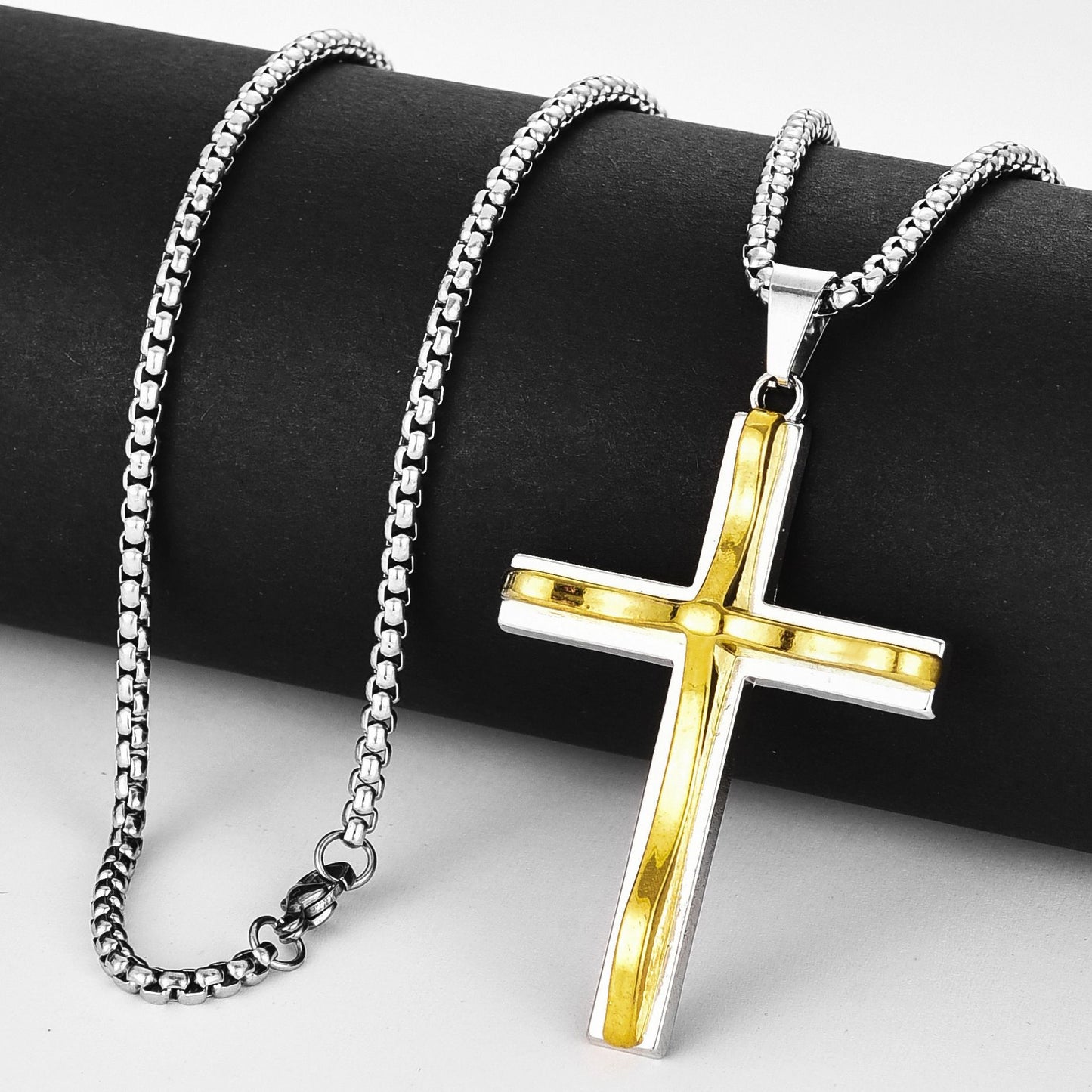 Trendy Titanium Steel Cross Wind Cold Style Hip Hop Pendants