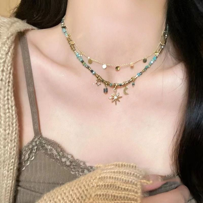 Women's Pieces Of Sier Summer Light Luxury Minority Design Sense Clavicle Necklaces