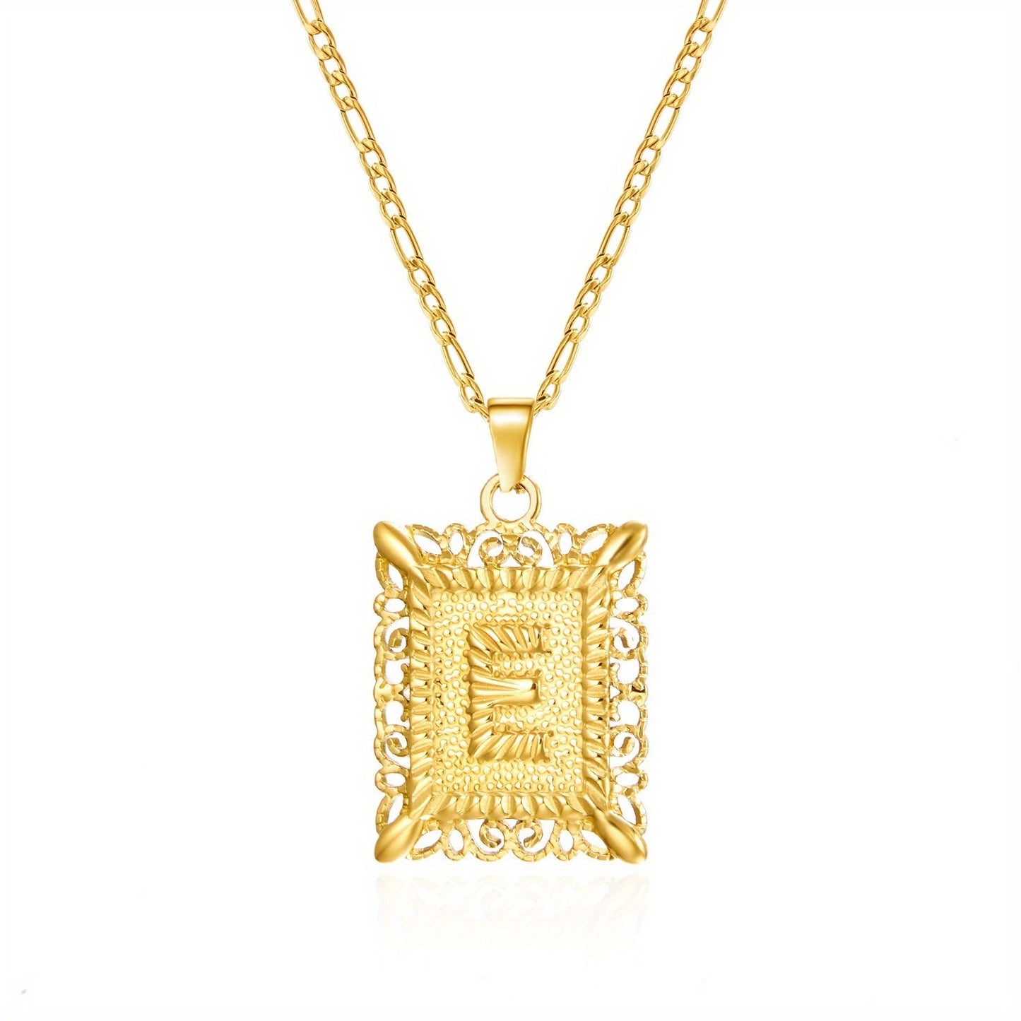 Clavicle Square Tag Gold-plated Does Not Necklace