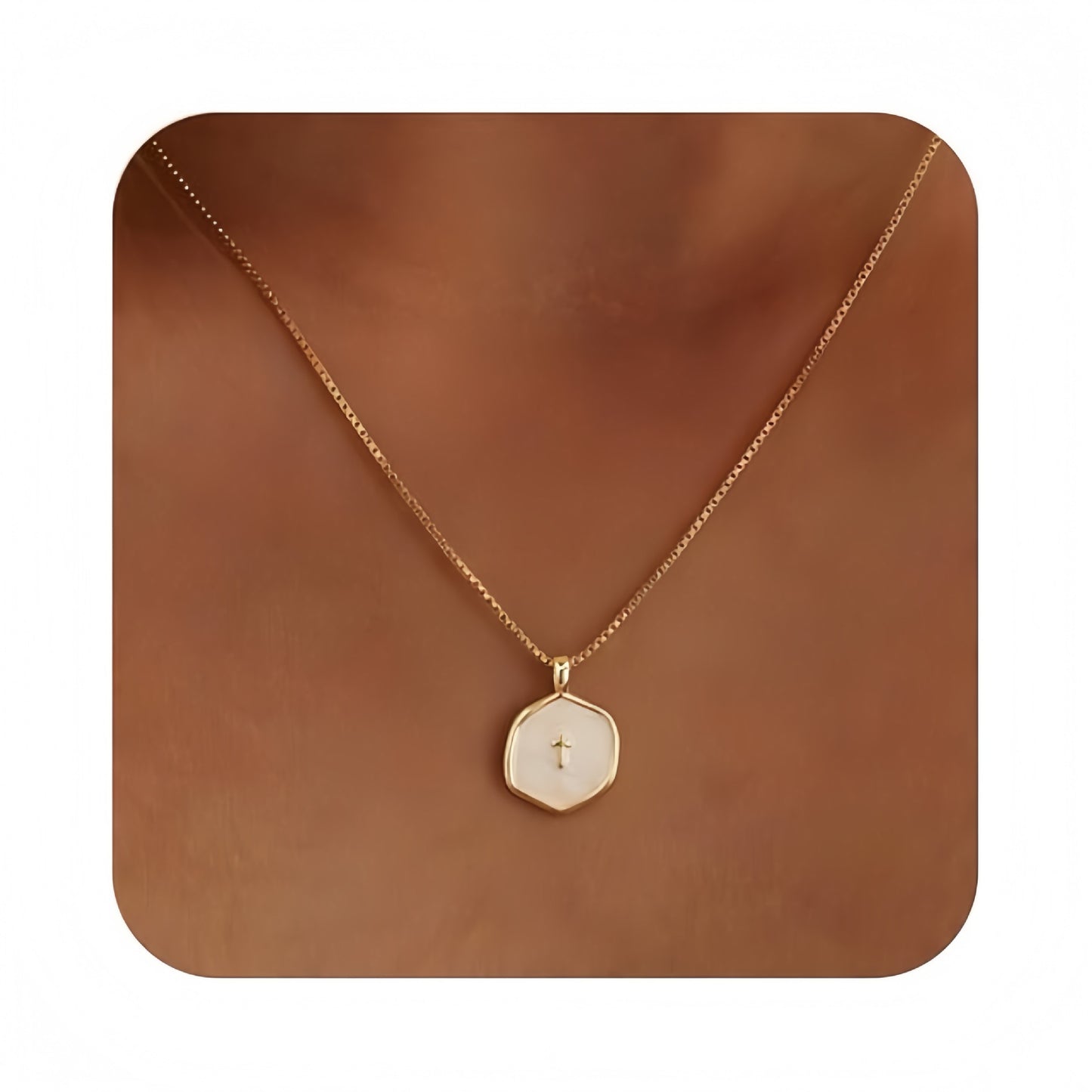 Women's Best-selling Minimalist Cute Wild Simple Cross Commemorative Necklace