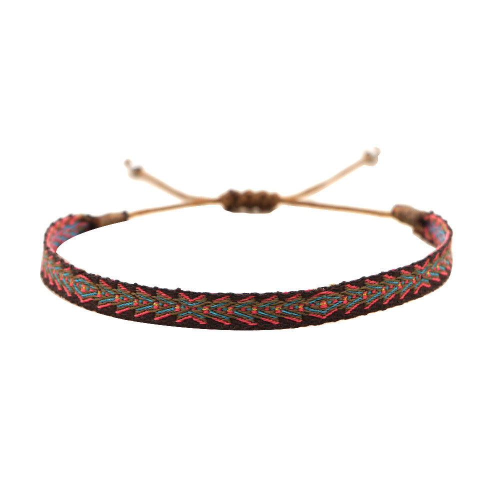 Bohemian Style Colombia Nepal Ethnic Webbing Bracelets