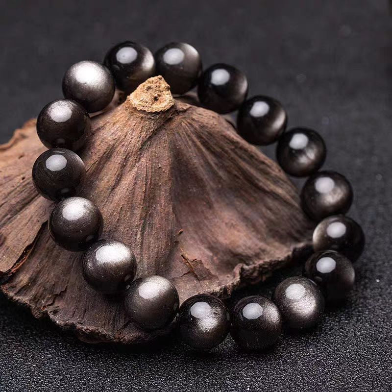 Women's & Men's Sier Stone Fashion National Auspicious Beast Gold Lion's Head Light Bracelets