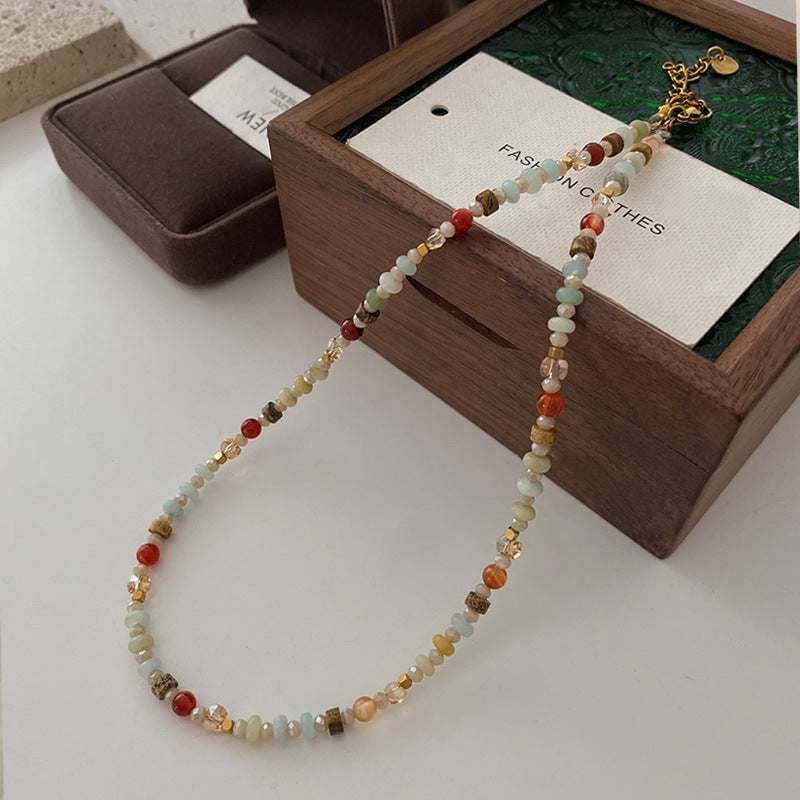 Women's With Broken Sier Exquisite Small Beads For Necklace
