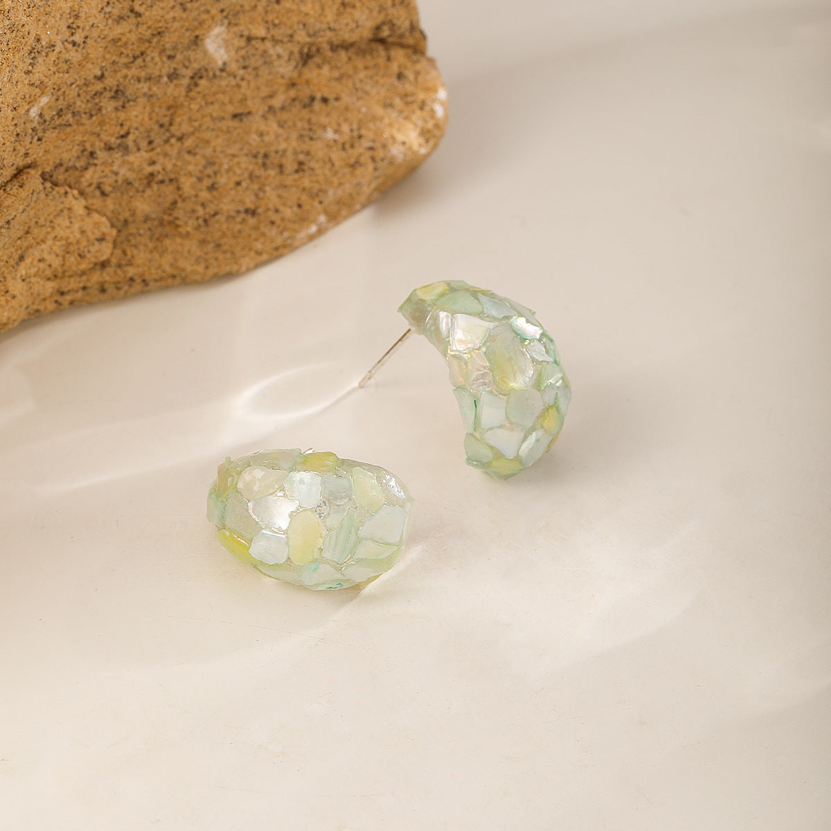 Ear Light Luxury High-grade Niche Design Female Cold Style Stud Earrings
