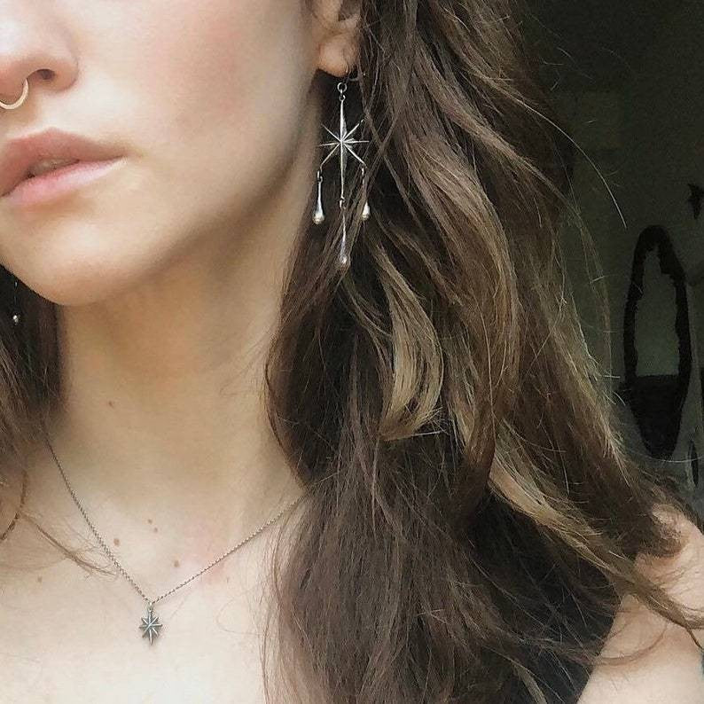 Creative Punk Mango Teardrop Charm Fairy Party Decorations Earrings