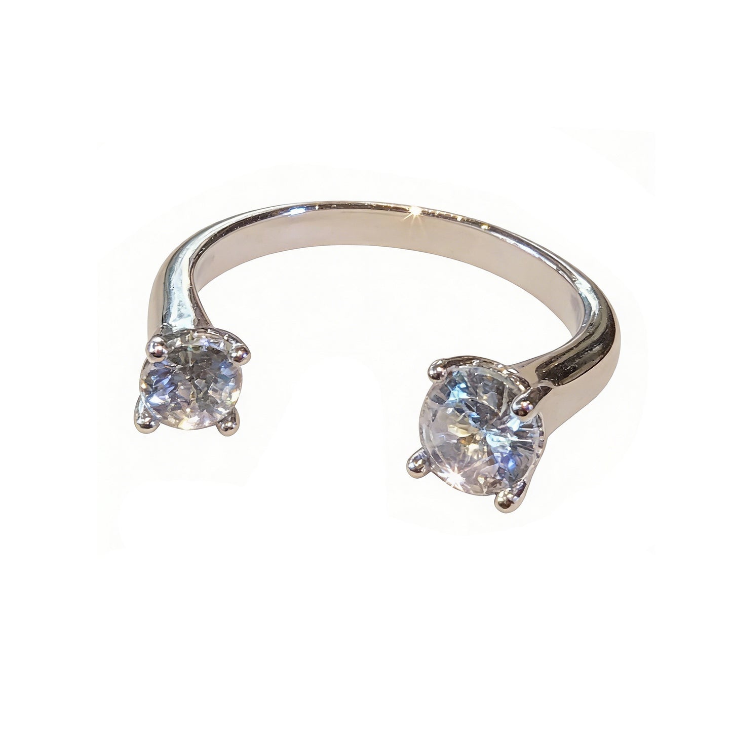 Rhinestone Fingertip Female Style Simple Cold Ring