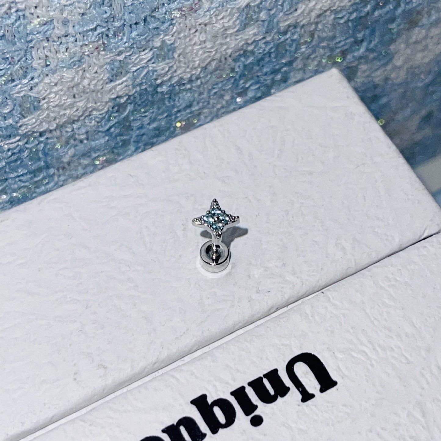 Steel Ear Bone Series Collection Clip Flash Earrings