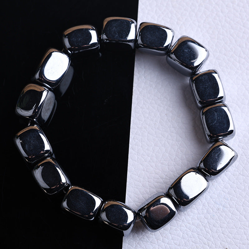 Women's & Men's Terahertz Crystalline Silicon Stone With Shape Bracelets