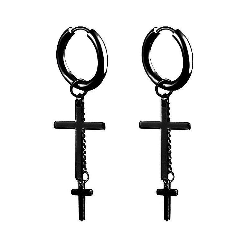 Clip Fashion Chain Cross Light Luxury High Ear Buckle