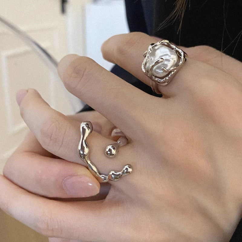 Female Index Finger Niche Design Personalized Exaggerated Retro Rings
