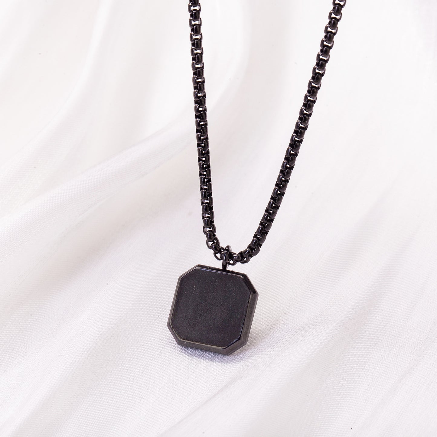 Men's Long Stainless Steel Sweater Chain Gold Plating Simple Geometric Necklaces