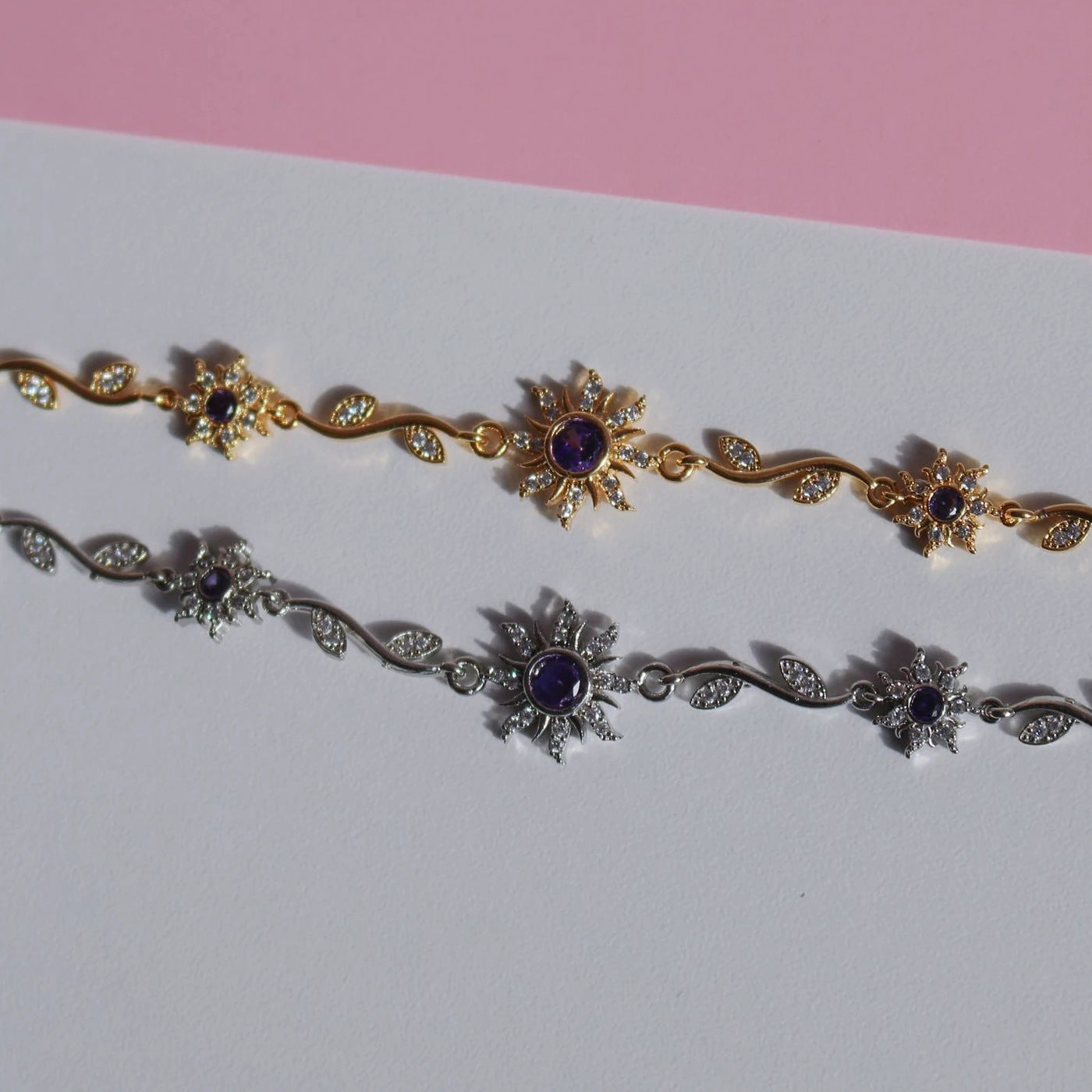 Women's Cute Purple Sunflower Princess Special Interest Bracelets