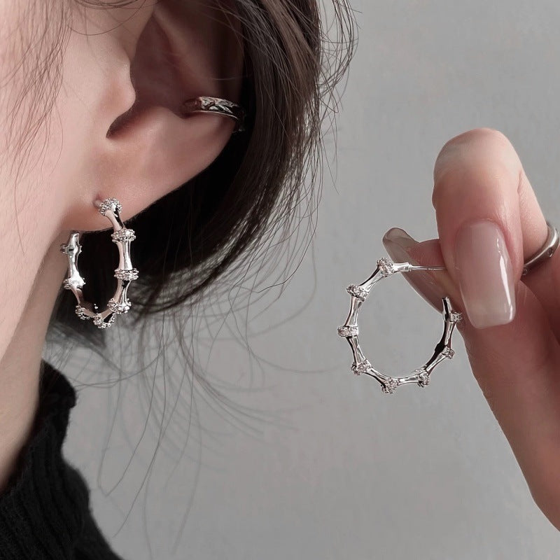 Women's Large Circle High Sense Light Luxury Minority Design Unique Earrings