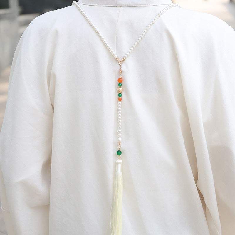 Han Chinese Clothing Cheongsam Of Precious Stones Super Fairy Fringe Necklaces