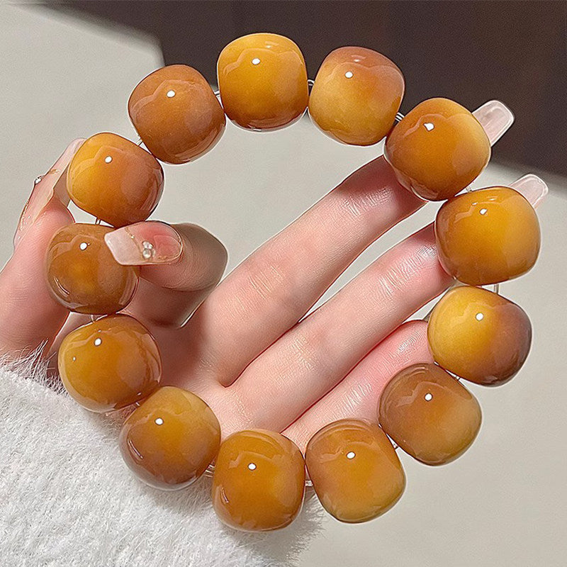 Green Bodhi Large Size Single Circle Hand Pieces Decompression Bracelet