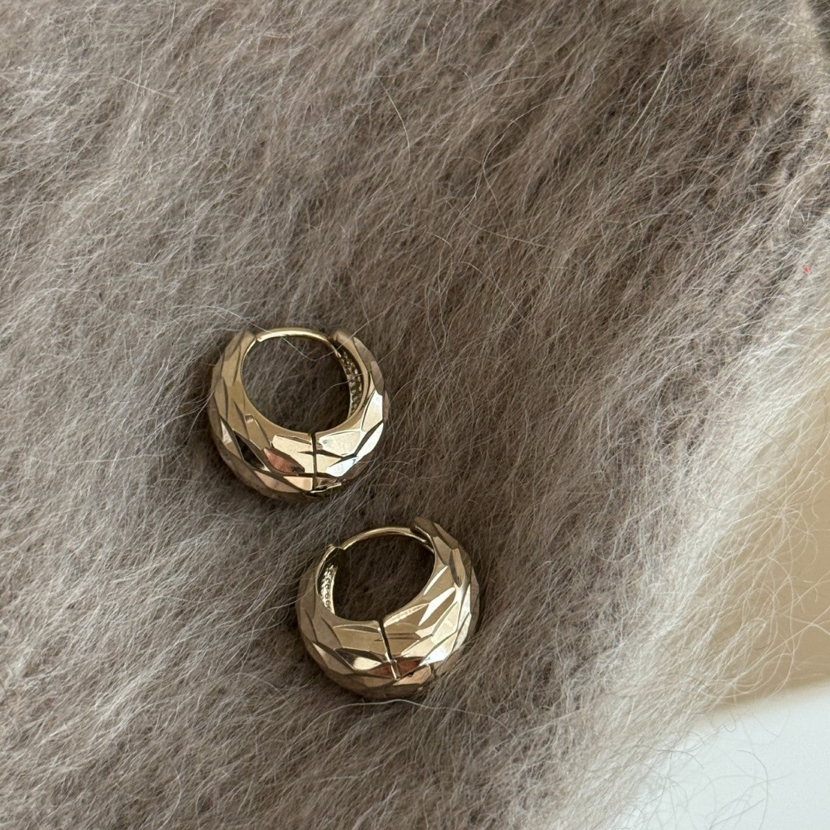 Prism Clip Copy Coffee Gold Water Drop Niche Senior Sense Ear Buckle