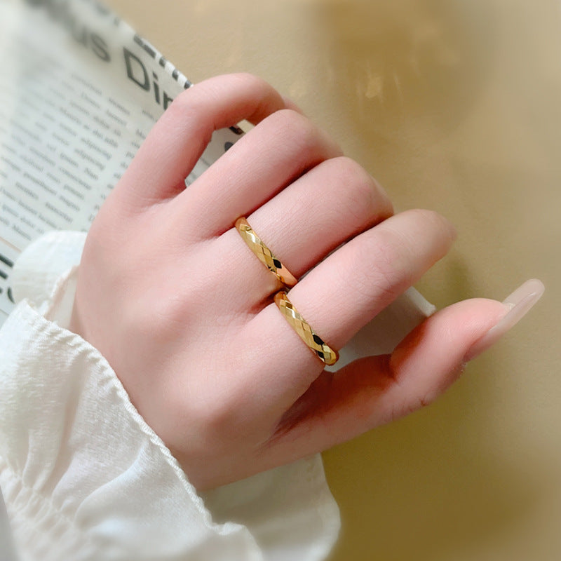 Women's Simple Gold Index Finger Tail Plus Rings