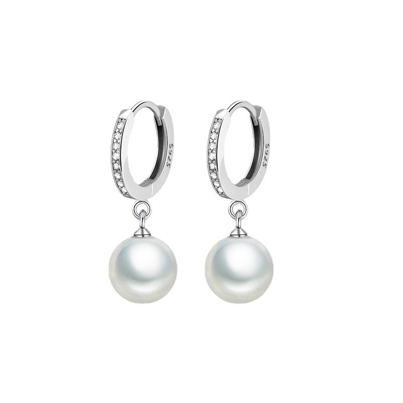 Women's Copper Ear Clip Graceful Eardrops Short Earrings