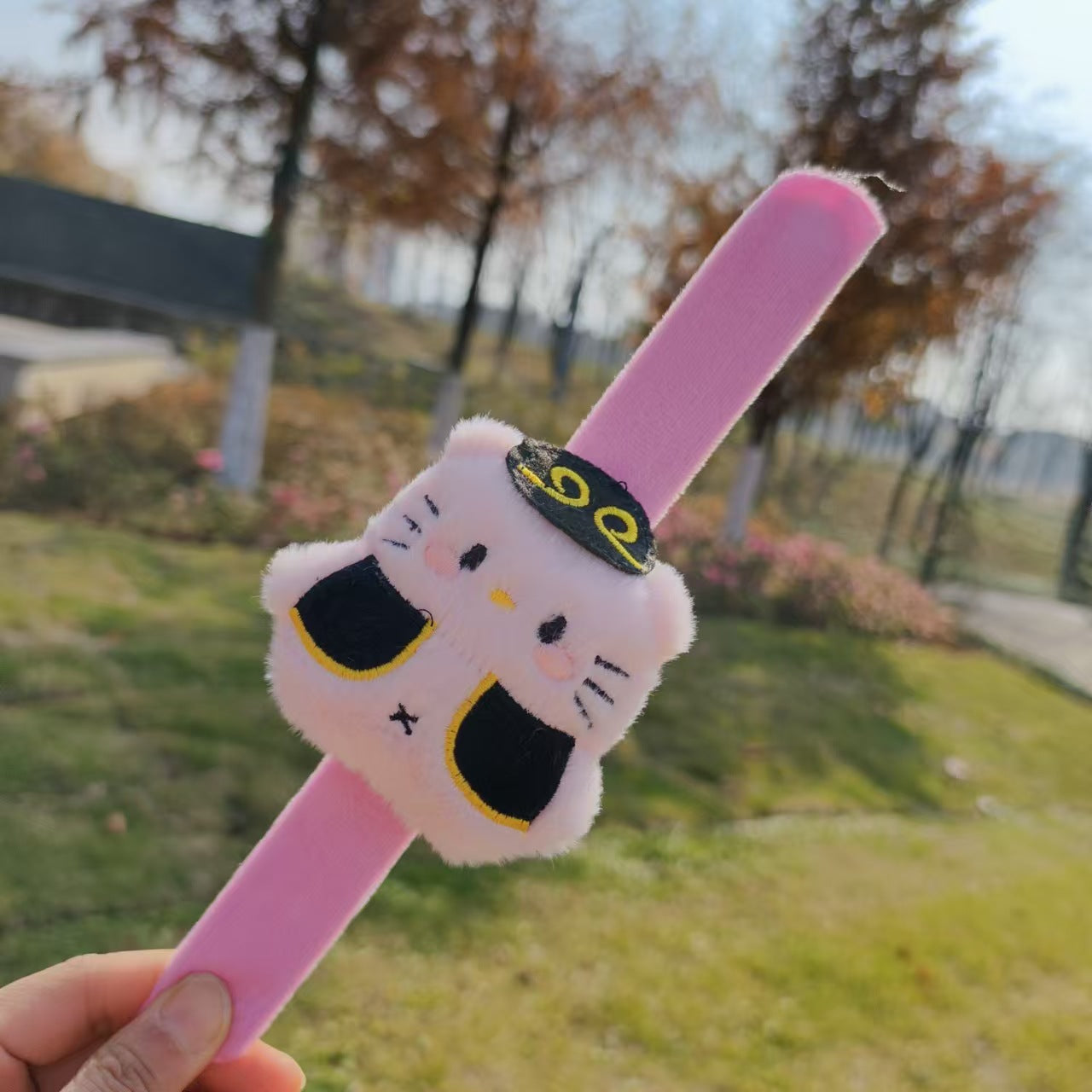 Children's Plush Holiday Gifts Present Wrist Strap Bracelet